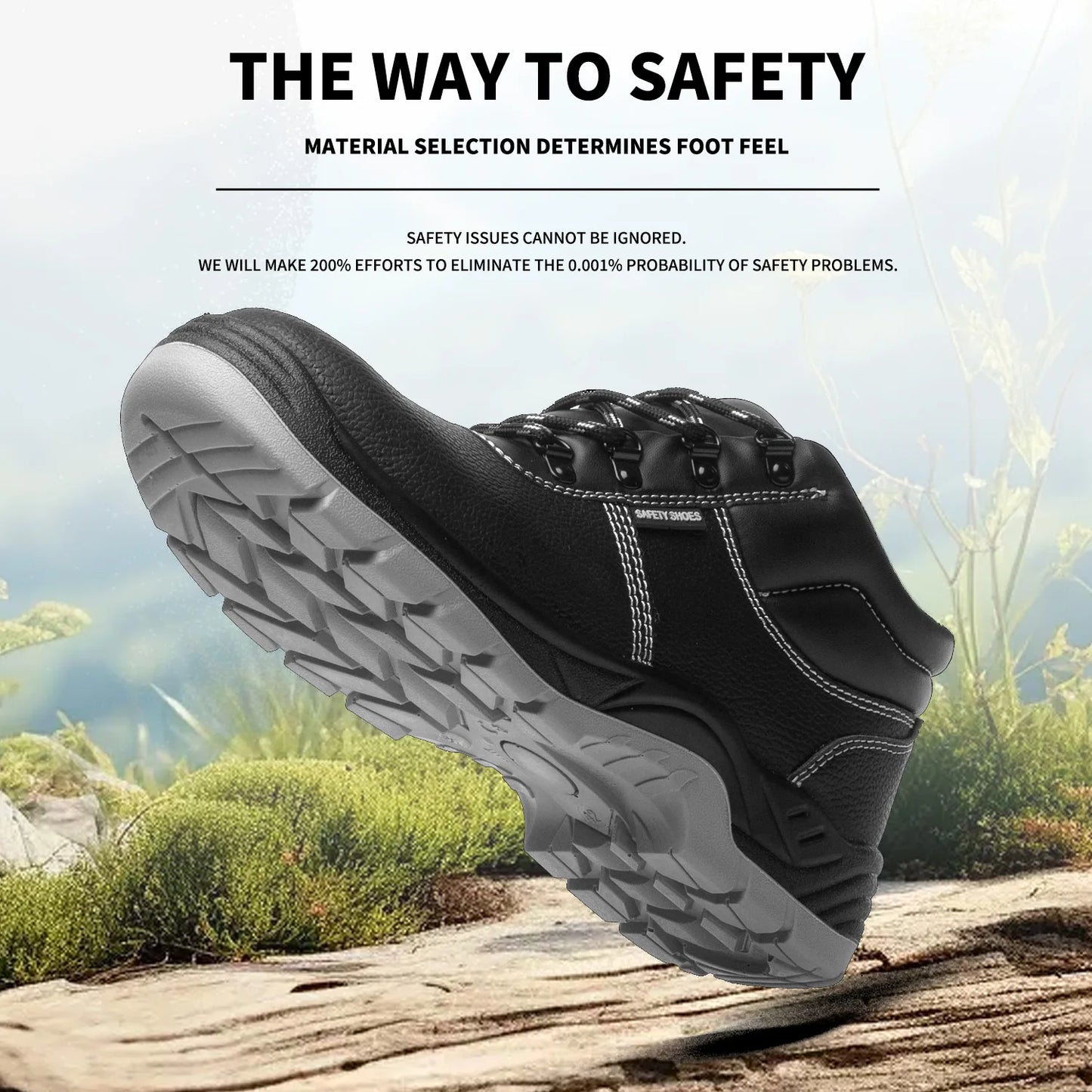 Industrial CE Safety Shoes Stainless Steel Toe Rings Anti-Impact Oil Proofing Boots Protective Work Men for Winter Construction minimum order 2