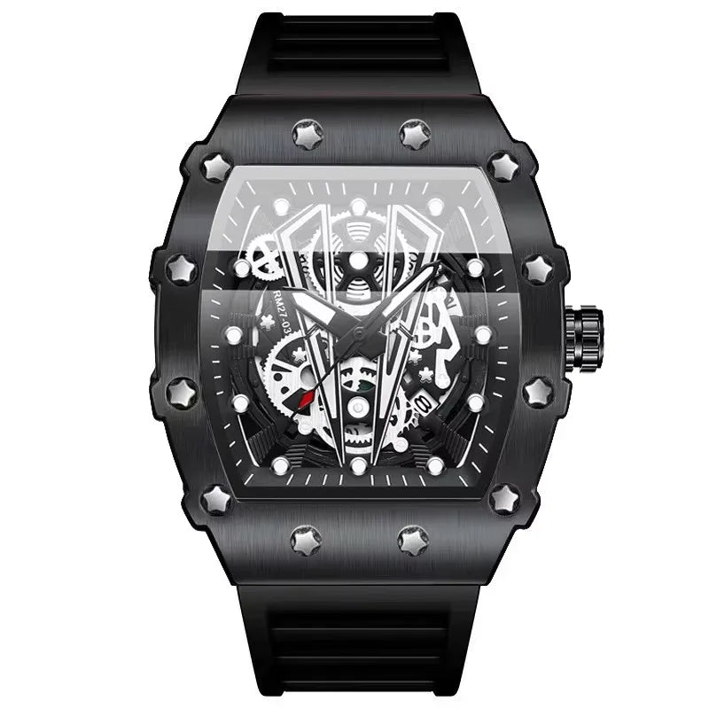 Binbond 8577 B8577 Fashion Luxury Waterproof Calendar Date Quartz Watches Men's Sports Hollow Out Design Wristwatch for Male Men