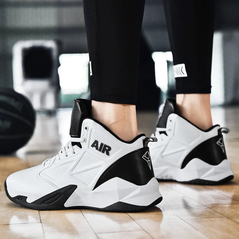 Dropshipping High Top Quality Men Casual Sneakers Retros Outdoor Rubber Trendy Breathable Men's Sports Basketball Shoes