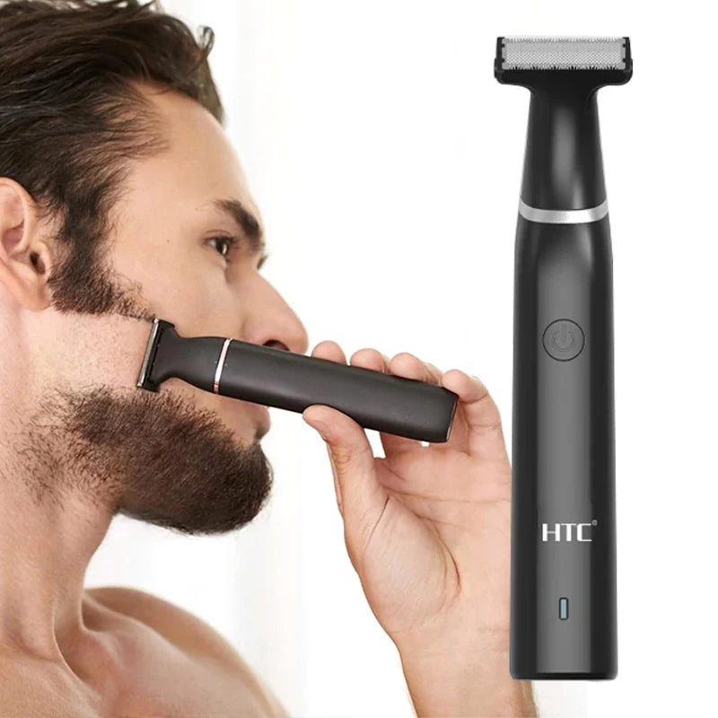 HTC Black Friday Cyber Monday Deals 2022 Face + Body Hybrid Electric Trimmer and Shaver,Body Trimmer For Men Pubic Hair