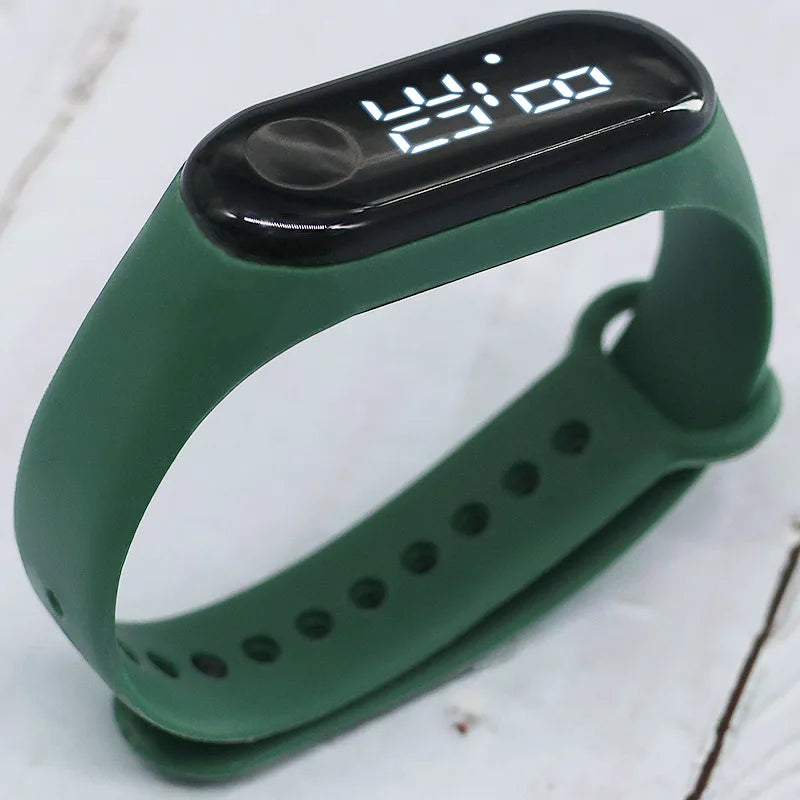 Candy Color Kids Children Watches Birthday Gift Boy Girls Silicone Strap Watch LED Digital Kid Fashion Sport Bracelet Watch minimum order 2