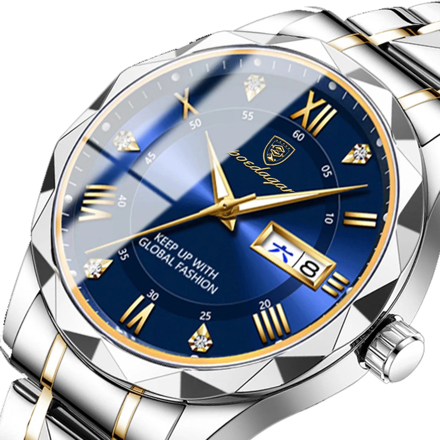 POEDAGAR 615 Luxury Men Business Top Brand Man Wristwatch High Quality Reloj Waterproof Luminous Date Week Quartz Men's Watches