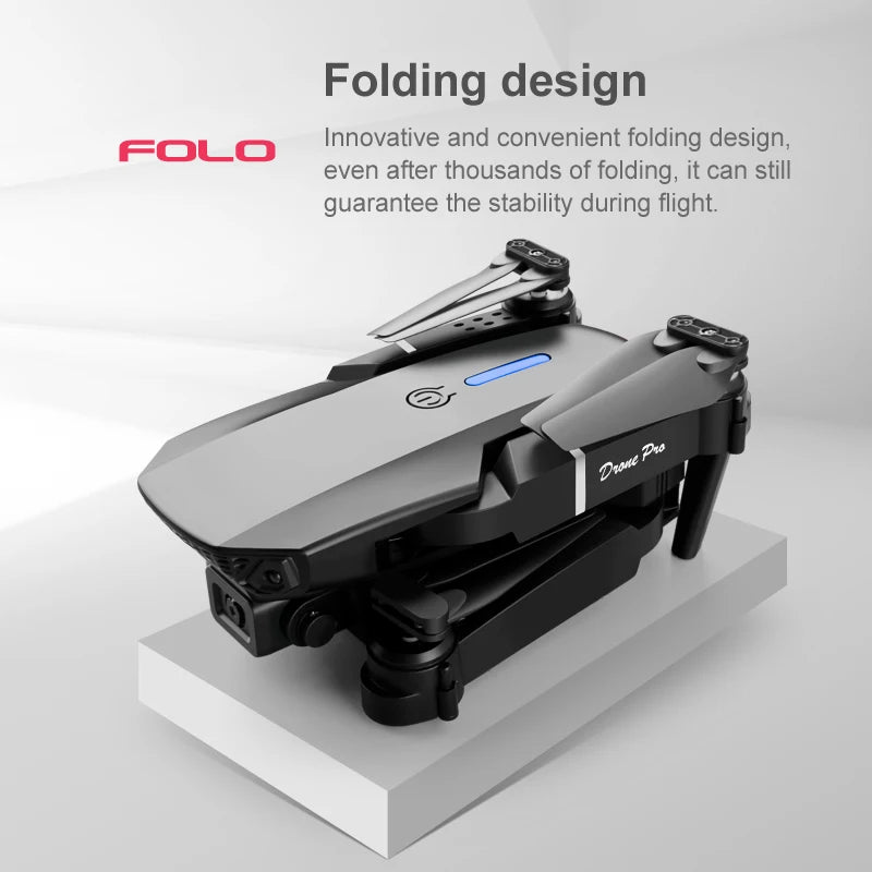 2025 E88Pro RC Drone 4K Professinal With Wide Angle UHD Camera Foldable Helicopter WIFI FPV Height Hold Gift Toy