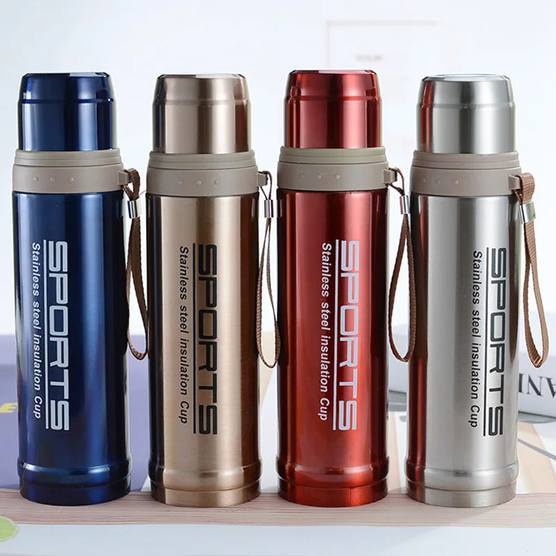 New Arrival 750ML Stainless Steel Bullet Shaped Thermos Cup Vacuum Flask Sustainable Insulated Water Bottle minimum order 10