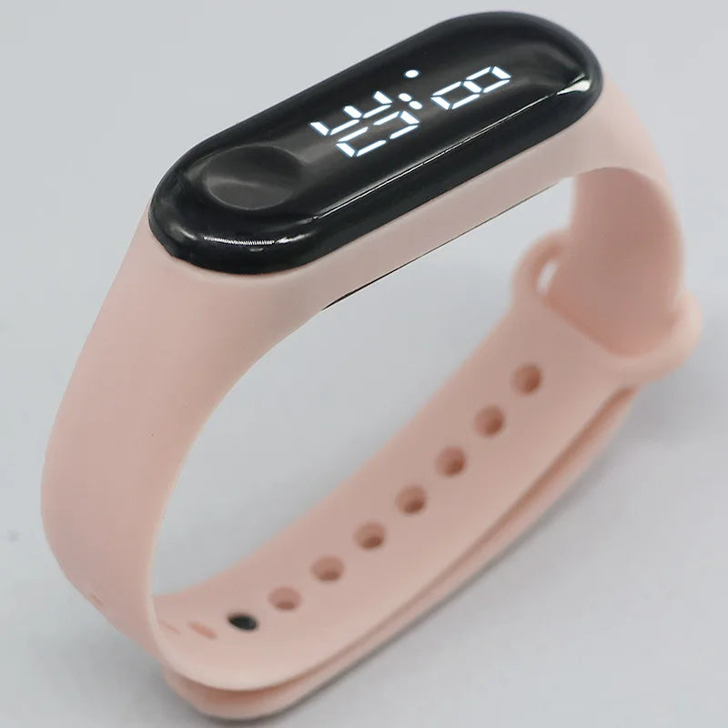 Candy Color Kids Children Watches Birthday Gift Boy Girls Silicone Strap Watch LED Digital Kid Fashion Sport Bracelet Watch minimum order 2