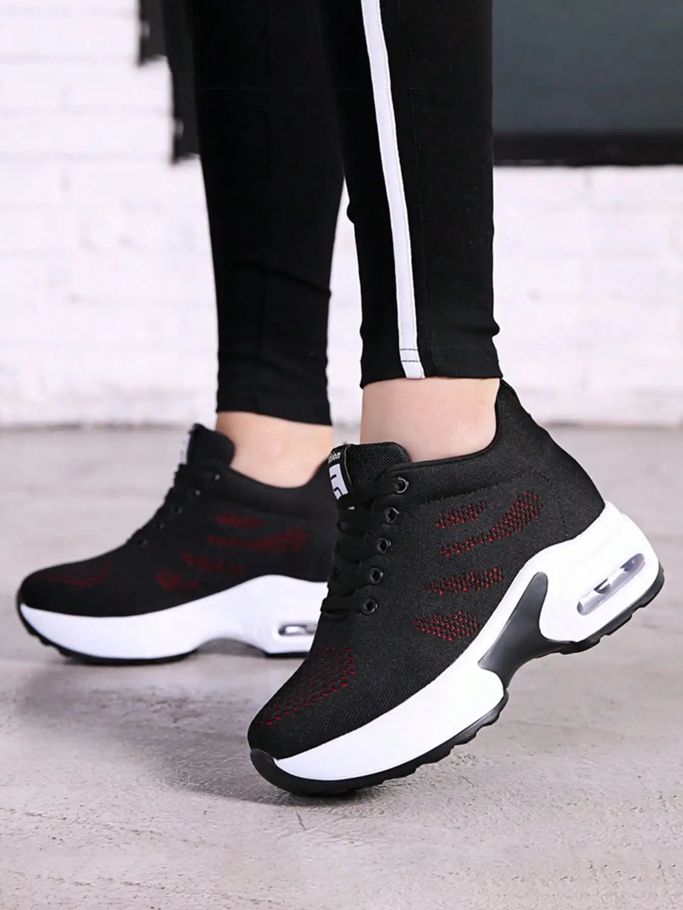 Dropshipping Wedge Sneaker Walking Sneakers Custom Wholesale Durable Height Increasing Breathable Soft Cozy Women Platform