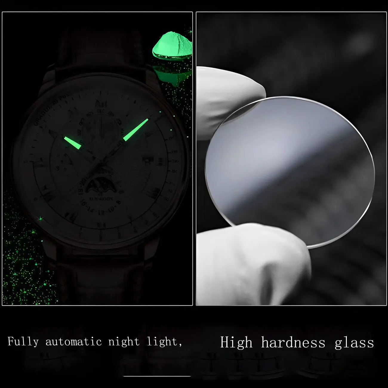 New Fashion Men Watch Leather Quartz Men's Wristwatch Waterproof Luminous Sports Date Luxury Watch for Men. Minimum order 2