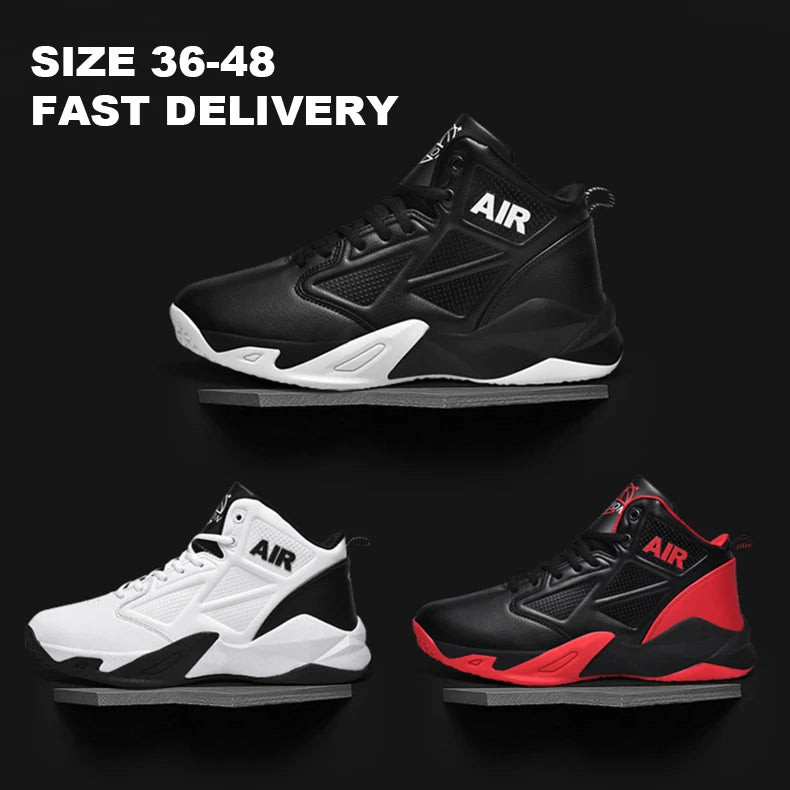 Dropshipping High Top Quality Men Casual Sneakers Retros Outdoor Rubber Trendy Breathable Men's Sports Basketball Shoes