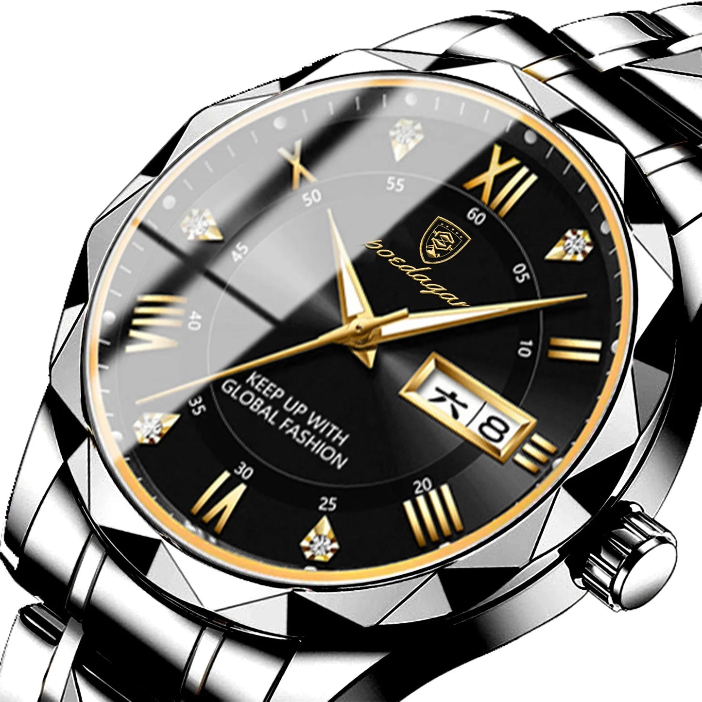 POEDAGAR 615 Luxury Men Business Top Brand Man Wristwatch High Quality Reloj Waterproof Luminous Date Week Quartz Men's Watches