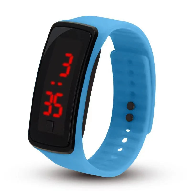 Custom logo Oem Odm Kids Children Watches for Boy Girls Led Digital Watch Fashion Sport Silicone Bracelet Watch. Minimum order 2
