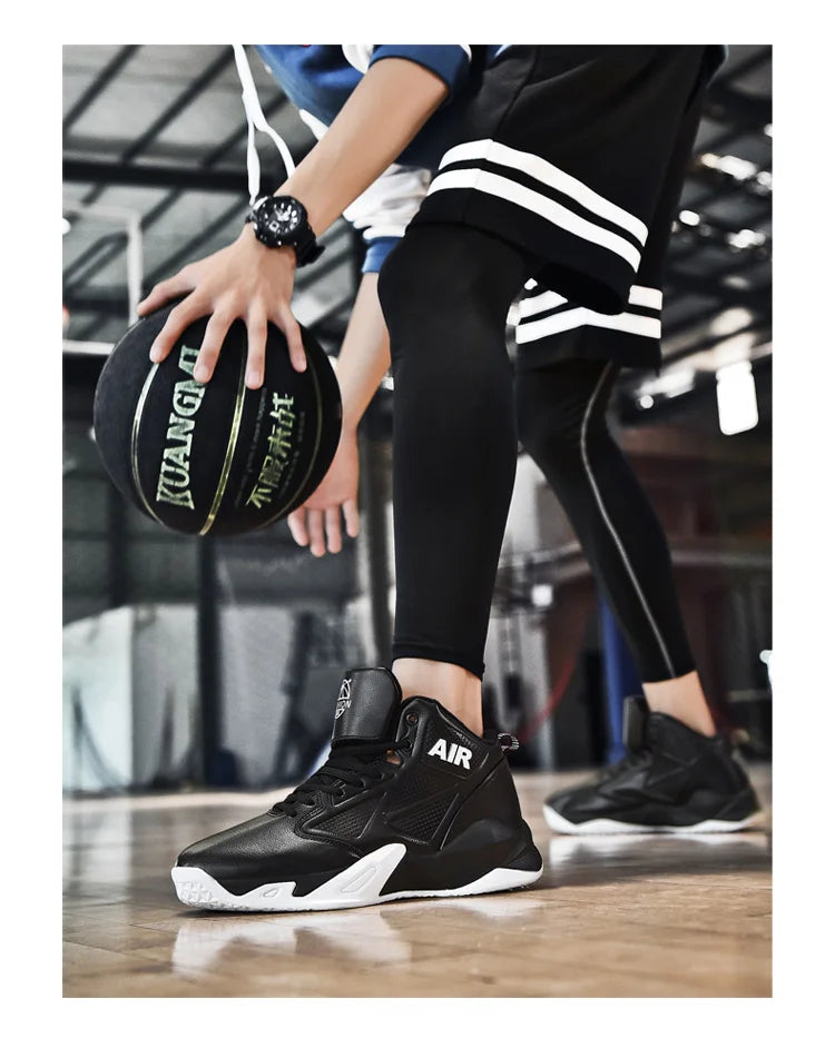 Dropshipping High Top Quality Men Casual Sneakers Retros Outdoor Rubber Trendy Breathable Men's Sports Basketball Shoes