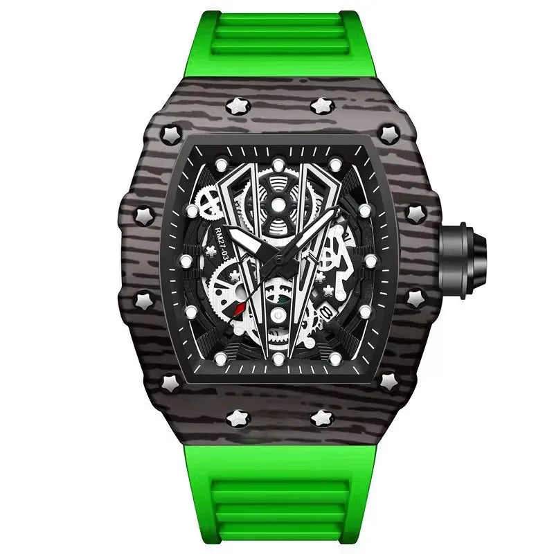 Binbond 8577 B8577 Fashion Luxury Waterproof Calendar Date Quartz Watches Men's Sports Hollow Out Design Wristwatch for Male Men