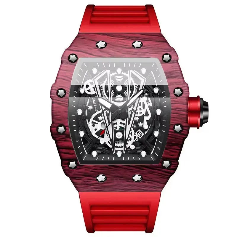 Binbond 8577 B8577 Fashion Luxury Waterproof Calendar Date Quartz Watches Men's Sports Hollow Out Design Wristwatch for Male Men