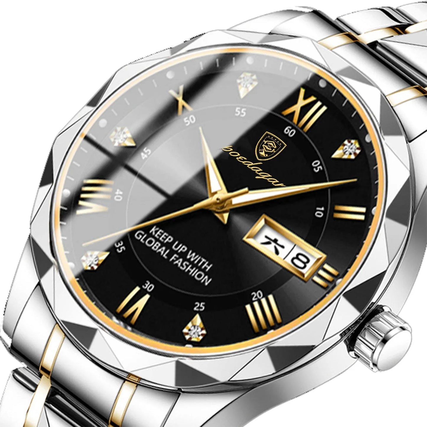 POEDAGAR 615 Luxury Men Business Top Brand Man Wristwatch High Quality Reloj Waterproof Luminous Date Week Quartz Men's Watches