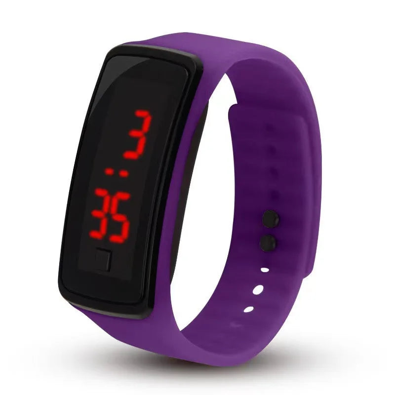 Custom logo Oem Odm Kids Children Watches for Boy Girls Led Digital Watch Fashion Sport Silicone Bracelet Watch. Minimum order 2