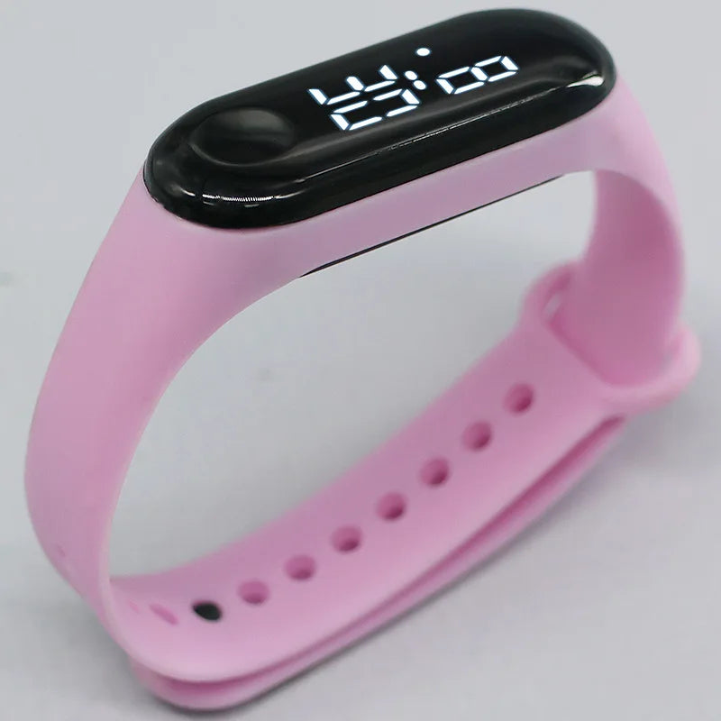 Candy Color Kids Children Watches Birthday Gift Boy Girls Silicone Strap Watch LED Digital Kid Fashion Sport Bracelet Watch minimum order 2