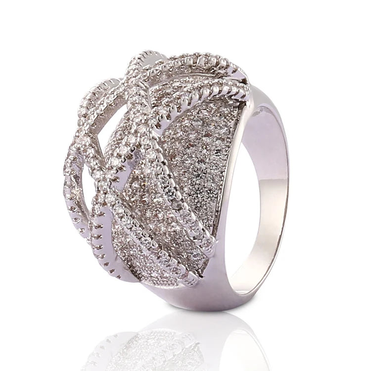 Fashion Latest Designs Gold Plated CZ Wedding Rings for Women & Men's New Model Promise Jewelry. Minimum order 6