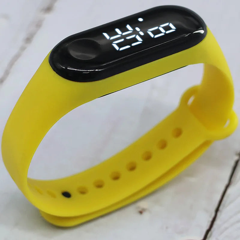 Candy Color Kids Children Watches Birthday Gift Boy Girls Silicone Strap Watch LED Digital Kid Fashion Sport Bracelet Watch minimum order 2