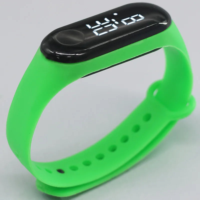 Candy Color Kids Children Watches Birthday Gift Boy Girls Silicone Strap Watch LED Digital Kid Fashion Sport Bracelet Watch minimum order 2