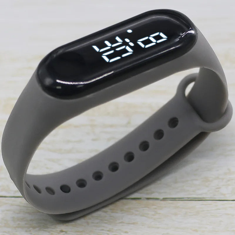 Candy Color Kids Children Watches Birthday Gift Boy Girls Silicone Strap Watch LED Digital Kid Fashion Sport Bracelet Watch minimum order 2
