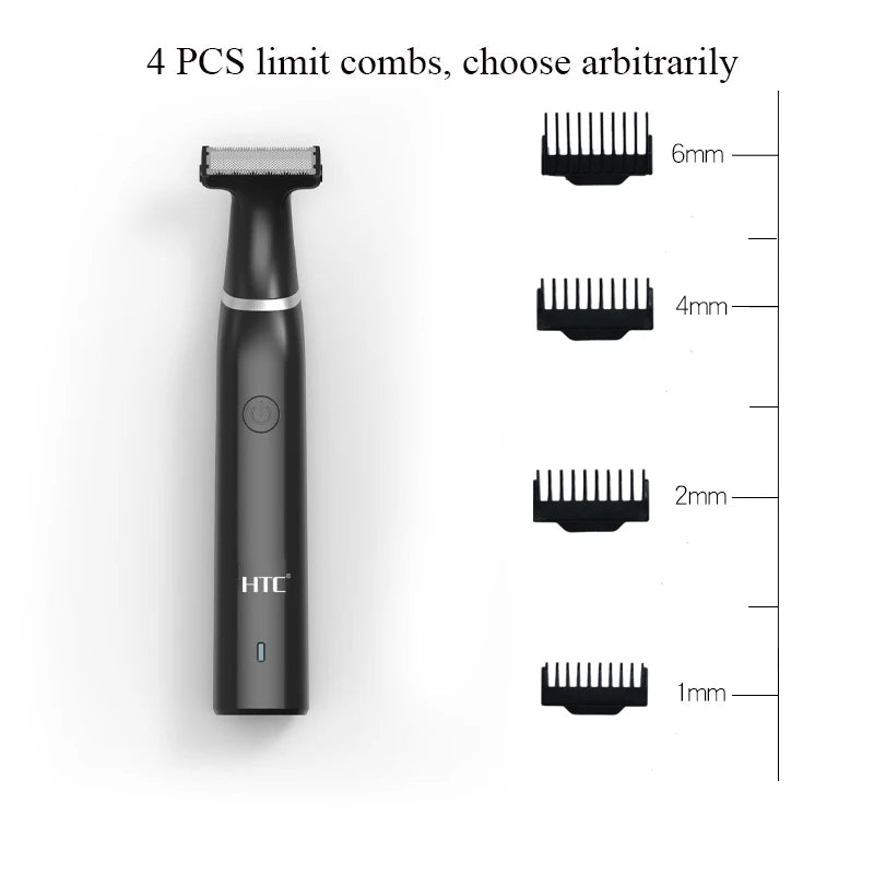 HTC Black Friday Cyber Monday Deals 2022 Face + Body Hybrid Electric Trimmer and Shaver,Body Trimmer For Men Pubic Hair