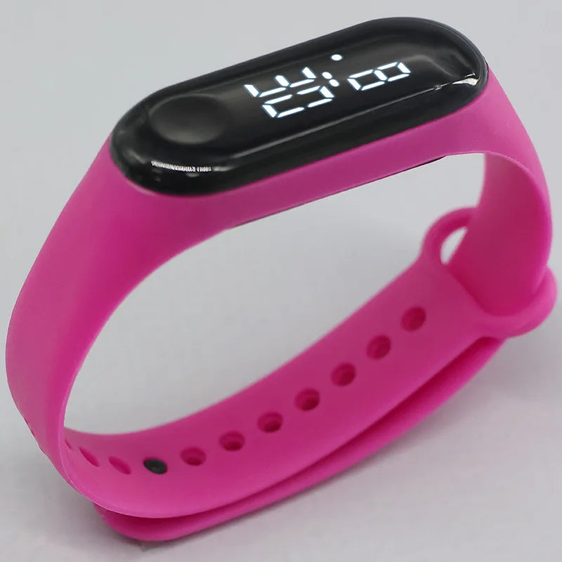 Candy Color Kids Children Watches Birthday Gift Boy Girls Silicone Strap Watch LED Digital Kid Fashion Sport Bracelet Watch minimum order 2