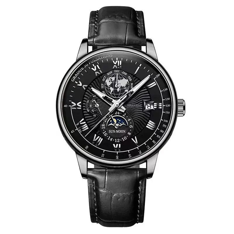 Luxury WatchHot Sale Design Fashion Luxury Watch Leather Strap Men Wrist for Men Waterproof Quartz Watches