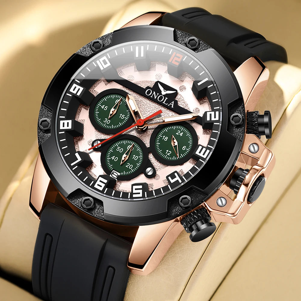 ONOLA Brand 6858 Hand Watch Men Waterproof Custom Luxury Men'S Watch Water Resistance Wrist Quartz Watches Wholesale