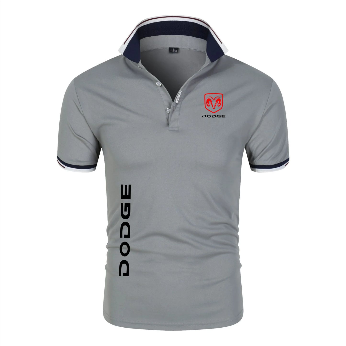2024 New Men fashion Dodge Printing Summer Stritching Men's Shorts Sleeve Breathable Business Clothes Tee Shirt Polos