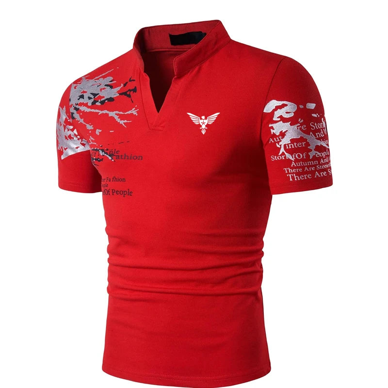 Men's Polo Shirt Pullover Sweatshirt Sports Daily Wear Short Sleeve Fashion Comfortable Spring & Summer Regular Fit Polo Shirt