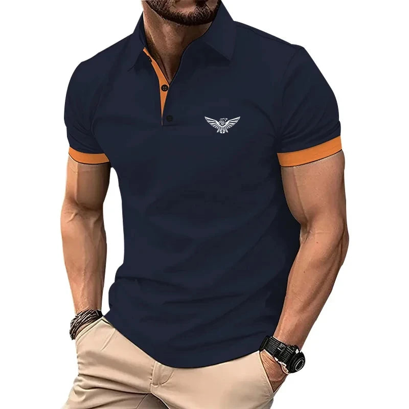 New Polo Shirt Men Summer Men's Shorts Sleeve Polo Men Tee Shirt