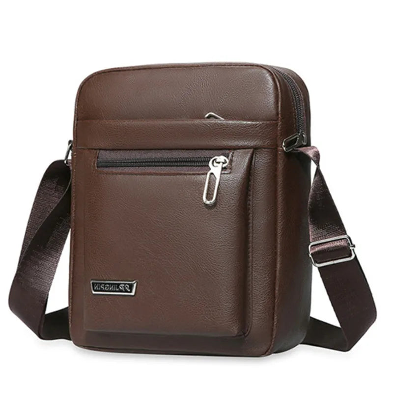 Men's Genuine Leather Crossbody Shoulder Bags High quality Tote Fashion Business Man Messenger Bag Leather Bags fanny pack