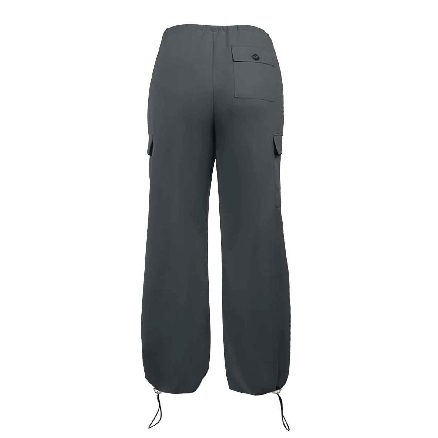 Y2K Clothing Oversized Drawstring Low Waist Parachute Loose Fit Sweatpants Trousers Women Jogger Cargo Pants Streetwear Outfits