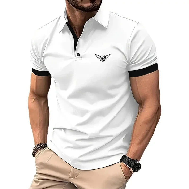 New Polo Shirt Men Summer Men's Shorts Sleeve Polo Men Tee Shirt