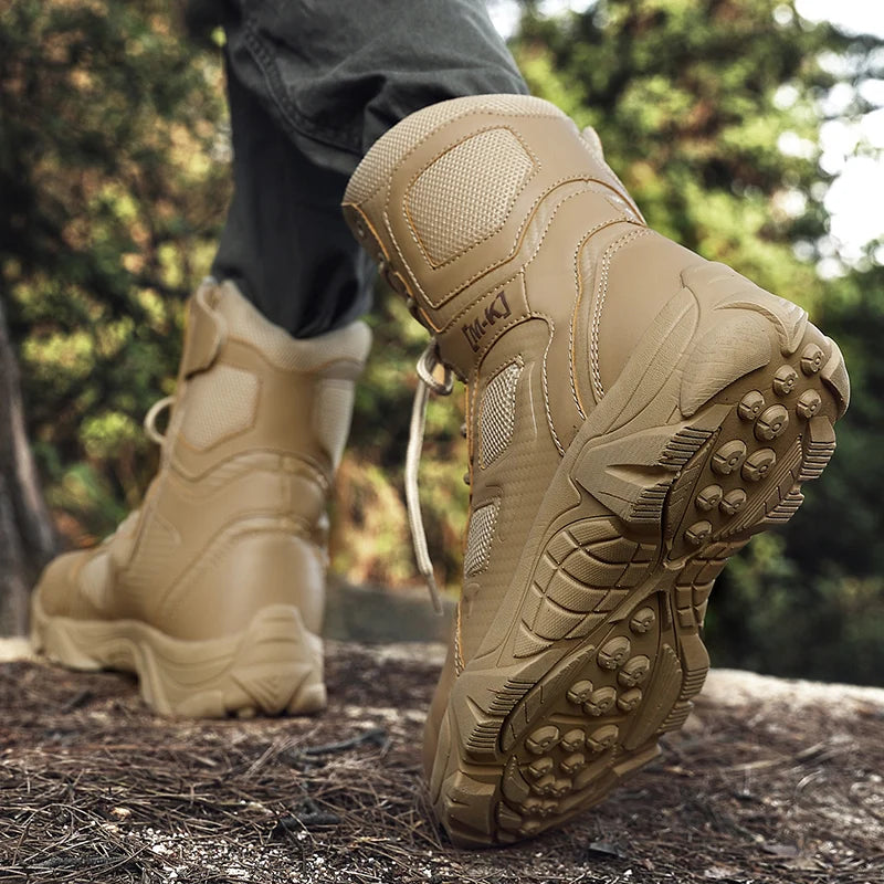 Outdoor Waterproof Safety Shoes Security Steel Toe Cap Men's Boots Working Steel Toe Anti-Smashing Men's Work Boots Size 47