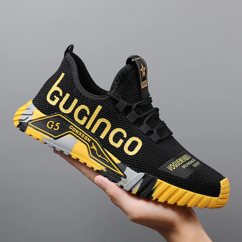Men's lightweight sports shoes summer new breathable mesh versatile men's shoes anti slip soft sole running shoes men's sneakers