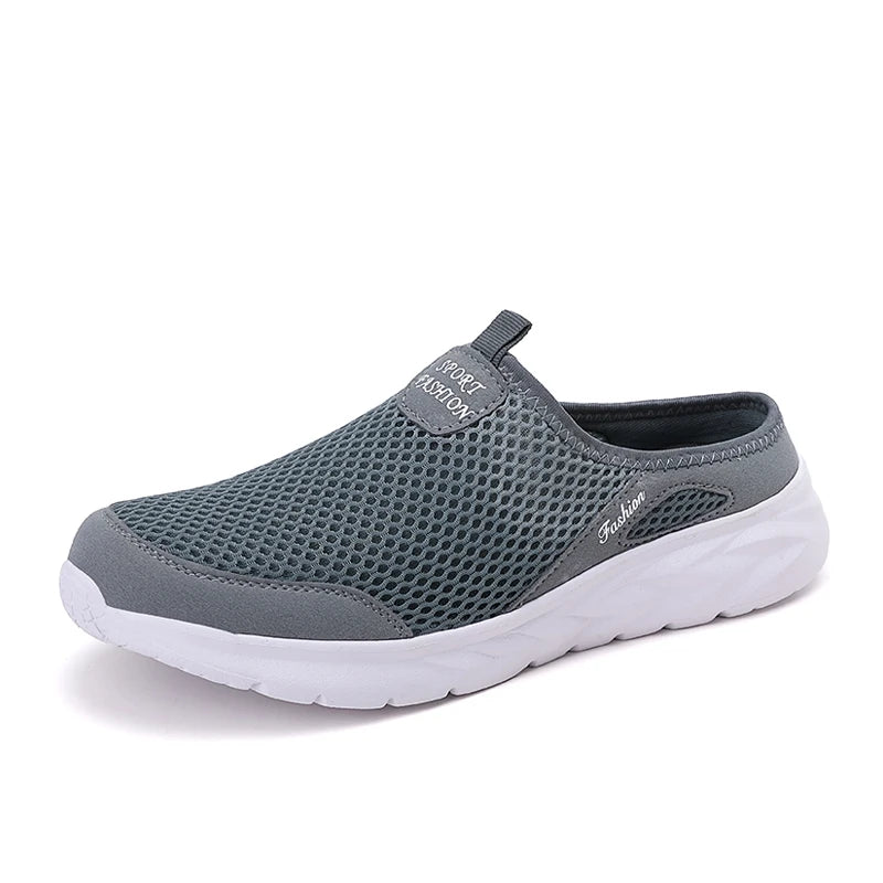 MAEDEF Summer Outdoor High Quality Anti-slip Men Leisure Shoes New 2024 Mesh Breathable Soft Comfortable Flat-bottomed Slippers