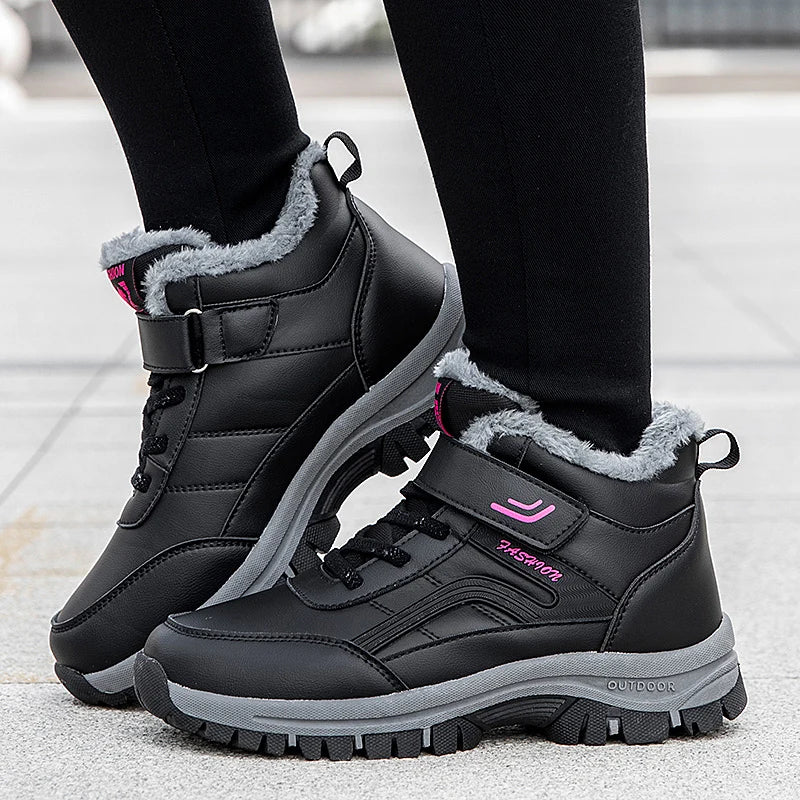 New 2024 Women Winter Waterproof Boots Designer Australian Platform Boots for Leather Warm Ankle Fur Booties Luxury Boots