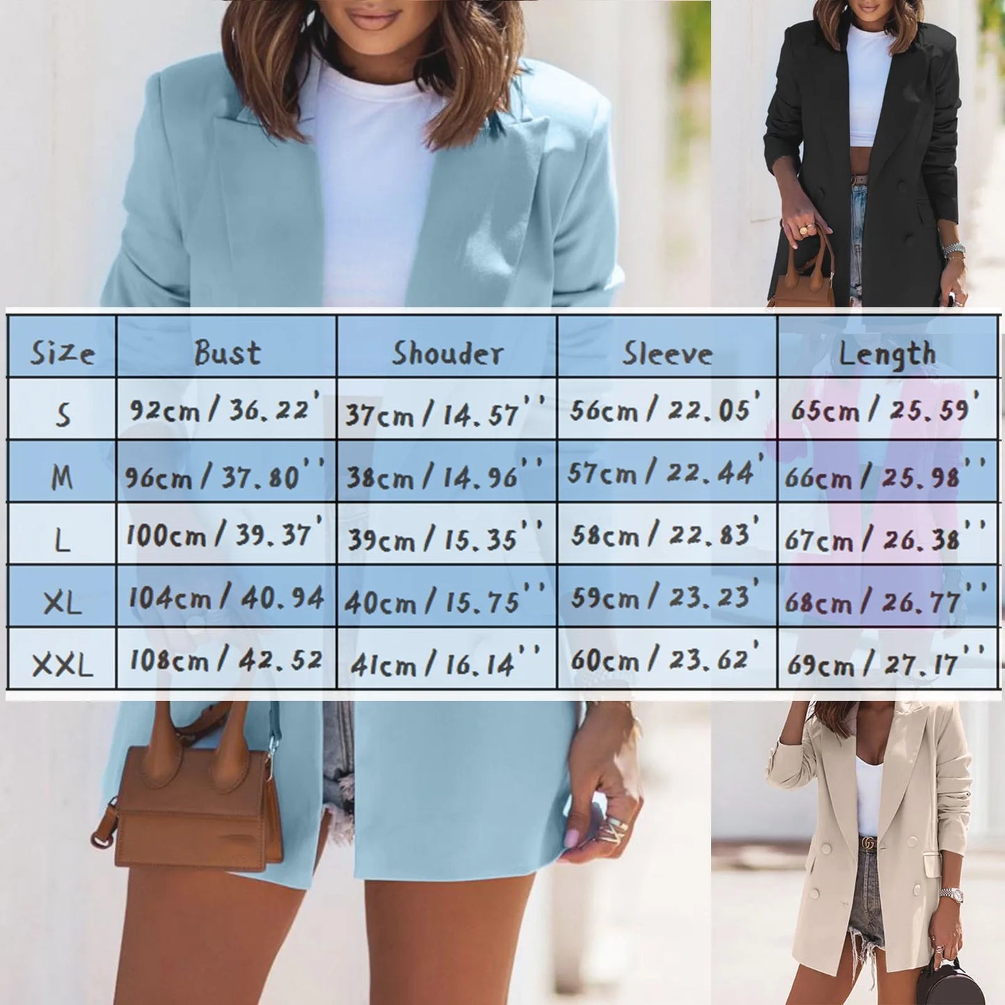 2023 Blazers Women Minimalist Solid Outwear Elegant Office Ladies Loose Work Suit High Street Autumn Women Blazers and Jackets