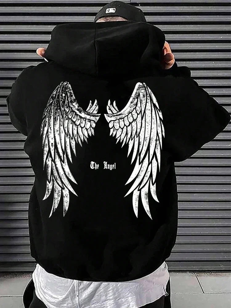 Hip Hop Hoodie Men's Spring and Autumn Hooded Cotton Oversized Unisex Pullovers European Wood Casual Outdoor Sweatshirts hoodie