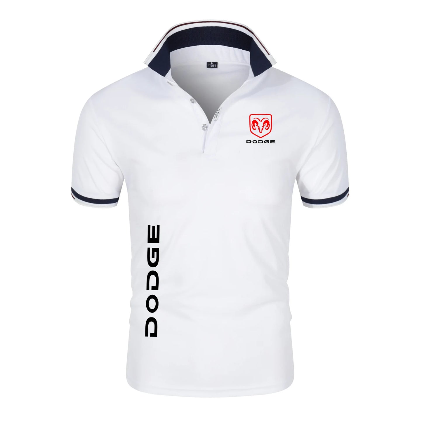 2024 New Men fashion Dodge Printing Summer Stritching Men's Shorts Sleeve Breathable Business Clothes Tee Shirt Polos