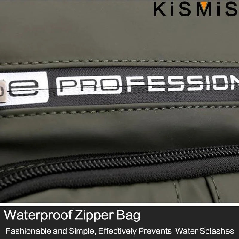 KISMIS Men's Multifunction Messenger Bag Shoulder Cloth Chest Bags Crossbody Casual Man USB Charging Handbag