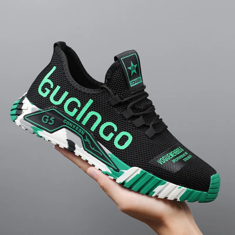 Men's lightweight sports shoes summer new breathable mesh versatile men's shoes anti slip soft sole running shoes men's sneakers