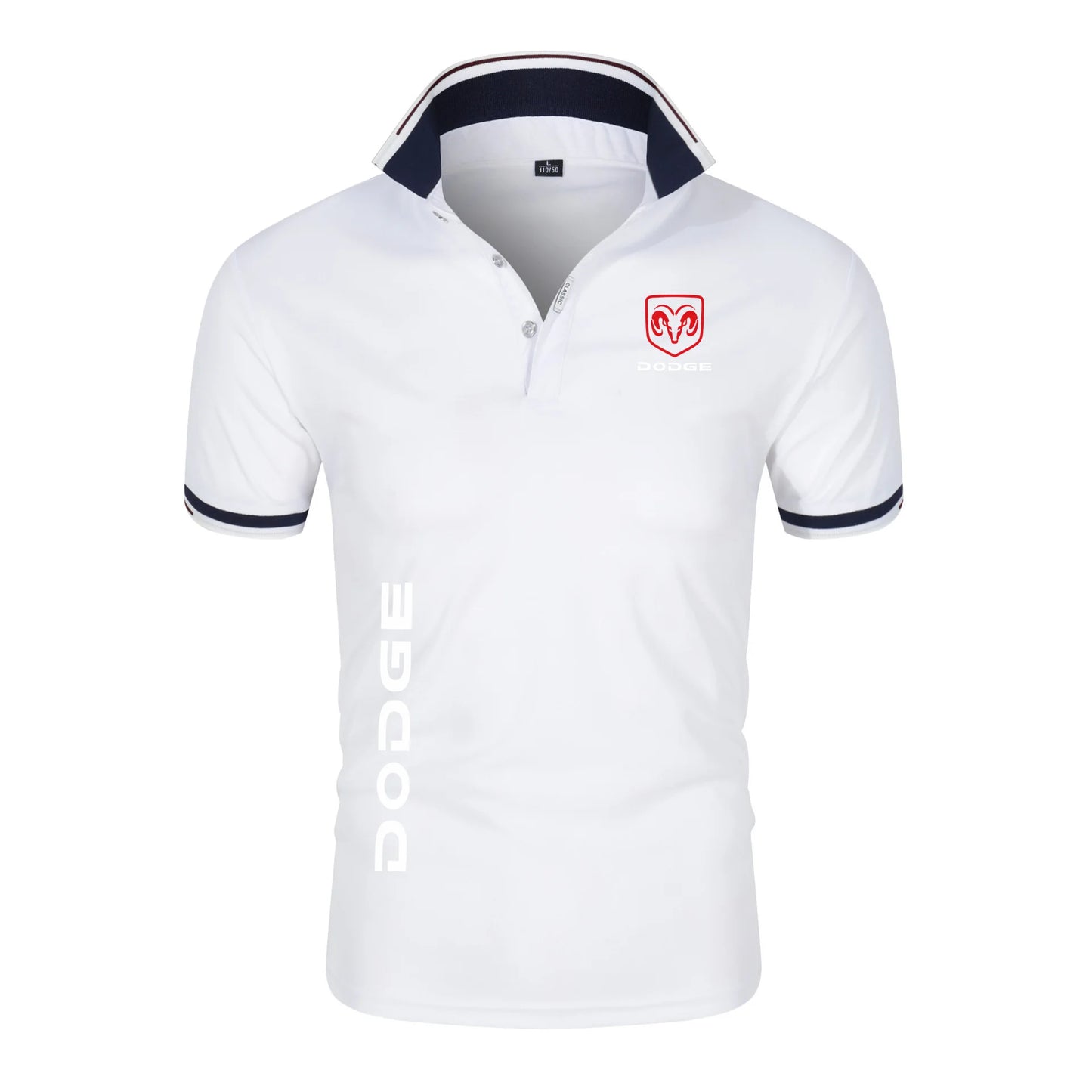 2024 New Men fashion Dodge Printing Summer Stritching Men's Shorts Sleeve Breathable Business Clothes Tee Shirt Polos