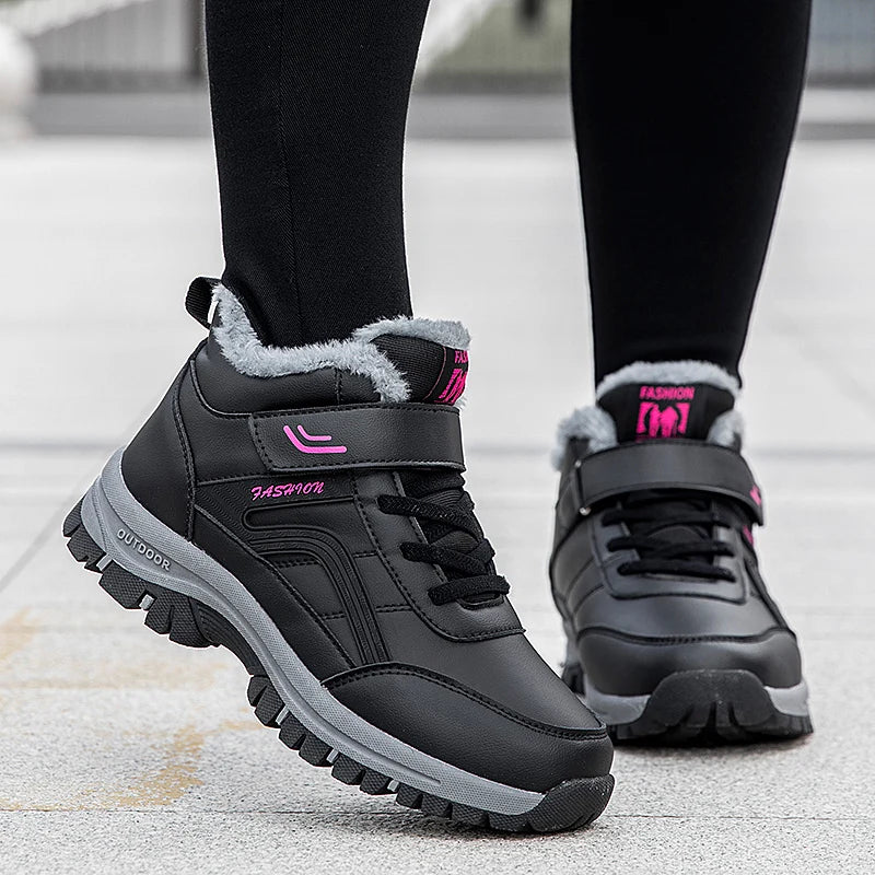 New 2024 Women Winter Waterproof Boots Designer Australian Platform Boots for Leather Warm Ankle Fur Booties Luxury Boots