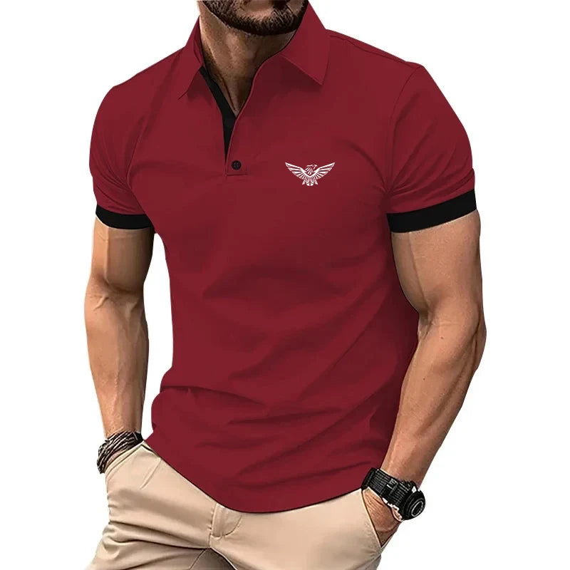 New Polo Shirt Men Summer Men's Shorts Sleeve Polo Men Tee Shirt