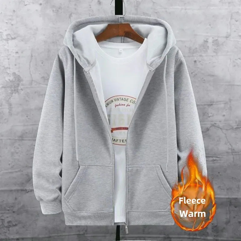 Clearance Sale Thickened Loose-Fit Merino Wool Sweatshirt Workwear For Men Durable Autumn Winter Casual Environment