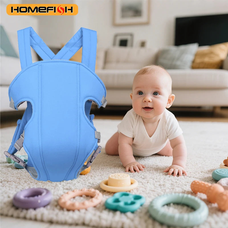Breathable Adjustable Baby Carrier Sling Front Facing Kangaroo Pouch Wrap Hip Seat for Newborn Infant Toddler Hands Free