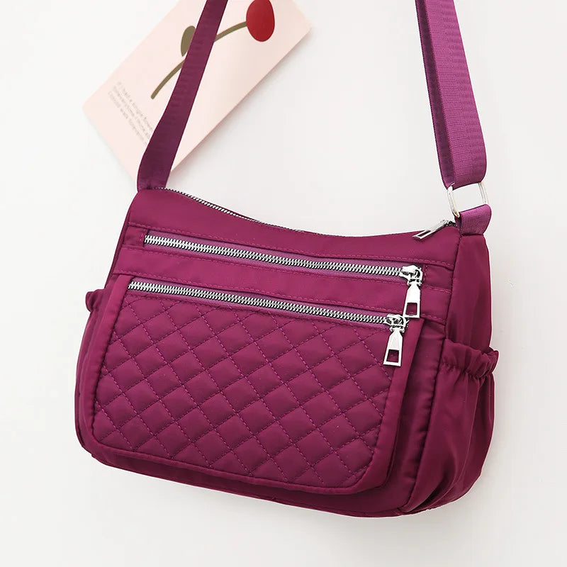 Yogodlns Women Nylon Shoulder Bag Waterproof Multi-pocket Zipper Bag Ladies Travel Messenger Bag For Designer Bolsa Feminina
