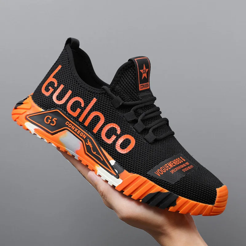 Men's lightweight sports shoes summer new breathable mesh versatile men's shoes anti slip soft sole running shoes men's sneakers
